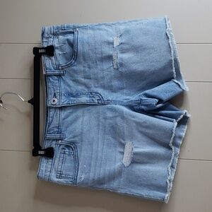 Style & Co Frayed Hem Shorts Mid Rise Slimming Pocket 8